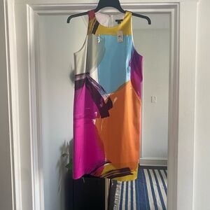 Ann Taylor Abstract Color Shift Dress